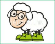 Bárány matrica + címke csomag 5. típus